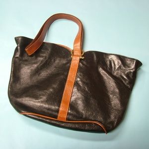 Furla Vintage Italian Leather Shoulder Bag Purse